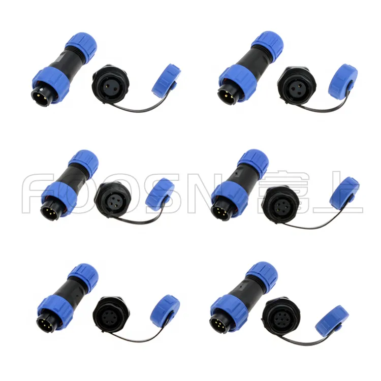 SP13 -2-3-4-5-7-9-12芯插头插座