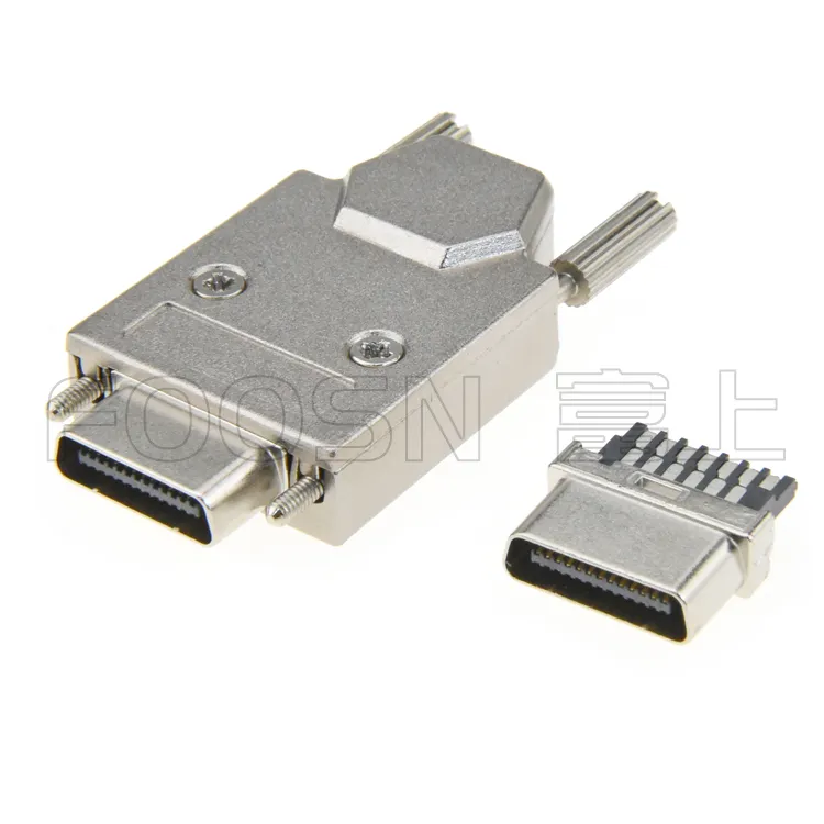 SDR 26芯Cameralink工业相机插头,VHDCI 26P 插头