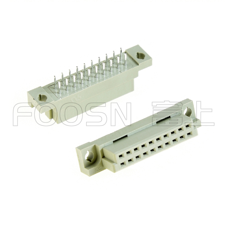 欧插 220（A+B）PH2.54 180度插板母头,DIN41612 2*10P 直母 - 产品细节图 - 9001-36201C00A