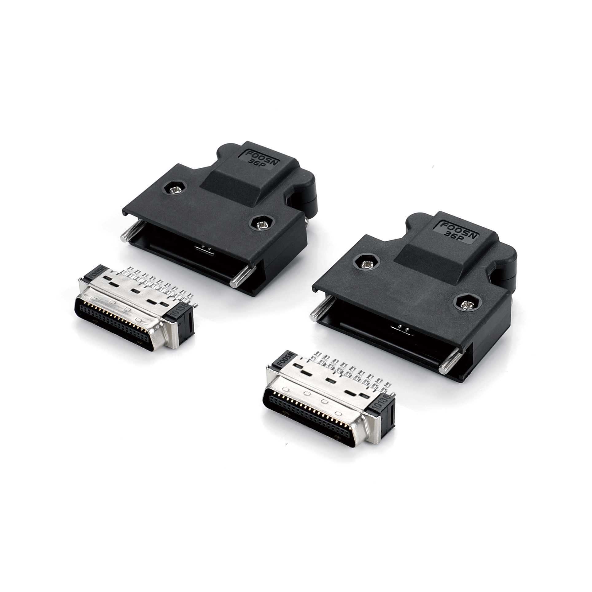 MDR-36P伺服插头, SCSI CN-36P 螺丝式焊线公头 - 产品细节图 - 10136-3000PE,10336-52A0-008