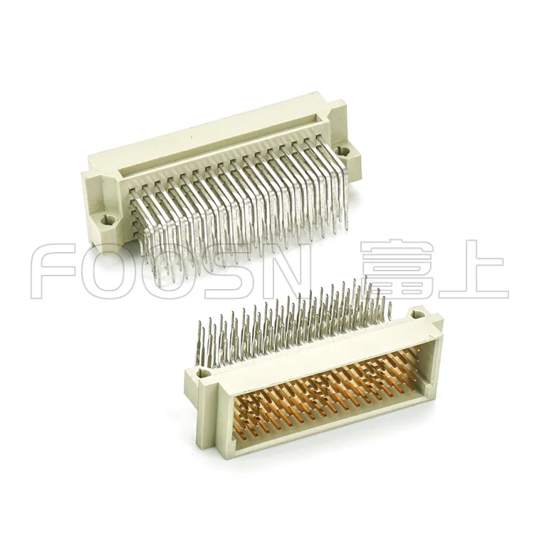 DIN41612欧式插座5排80针 5*16P PH2.54 90度弯公 - FD580-M90212-30 产品细节图