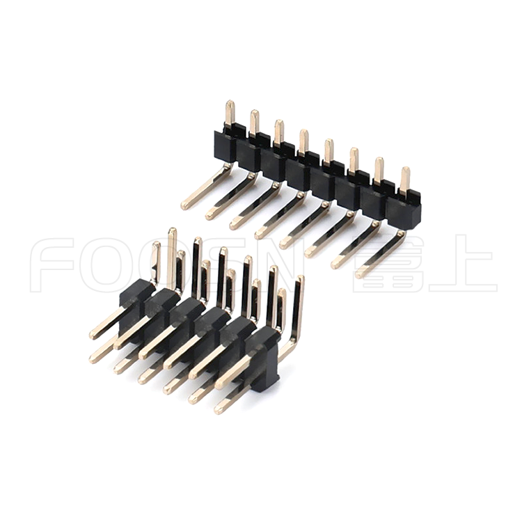 排针PH2.54 单/双/三排DIP 90度 弯插板 - 产品细节图