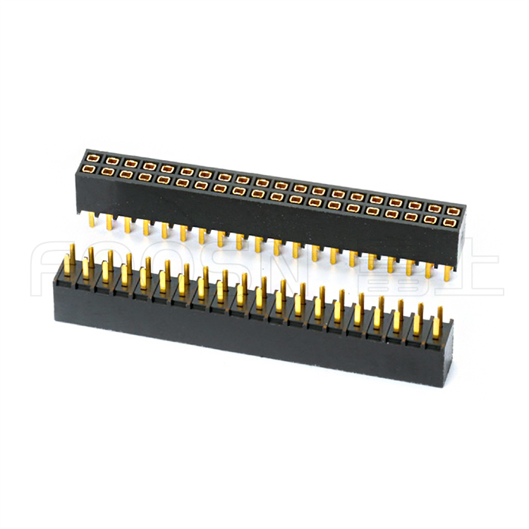 排母PH2.0 单/双/三排 DIP180度插板母座 - 产品细节图