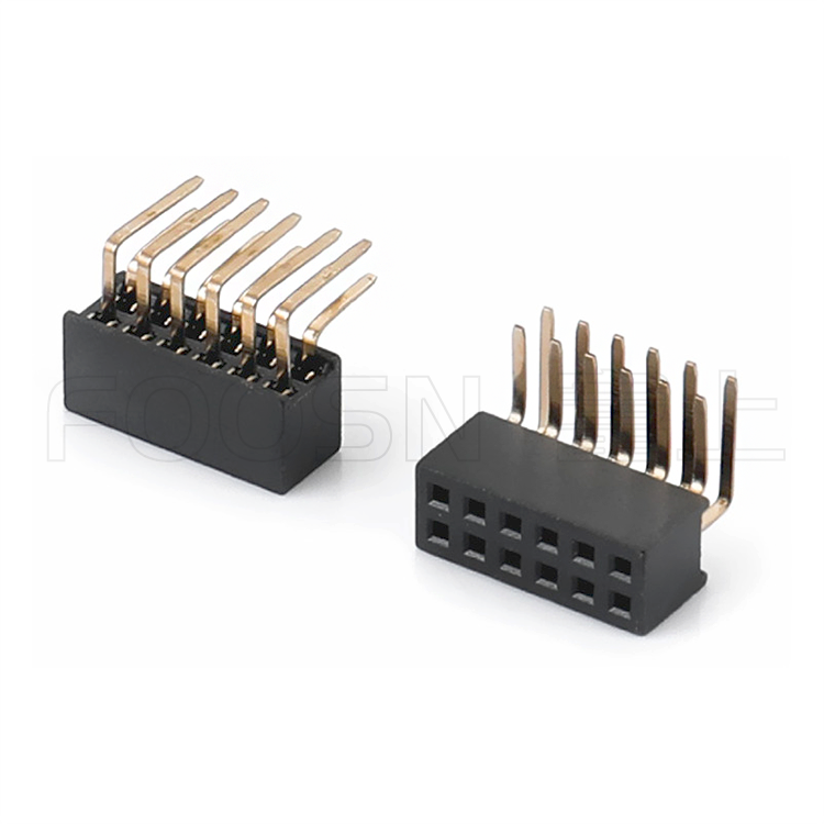 排母PH1.27 单/双/三排 DIP 90度插板母座 - 产品细节图
