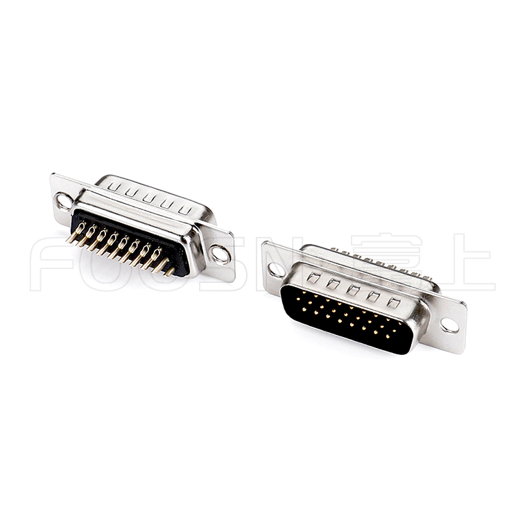 D-SUB连接器HDB三排15P/26P/44P/62P 焊线公头 - 产品细节图