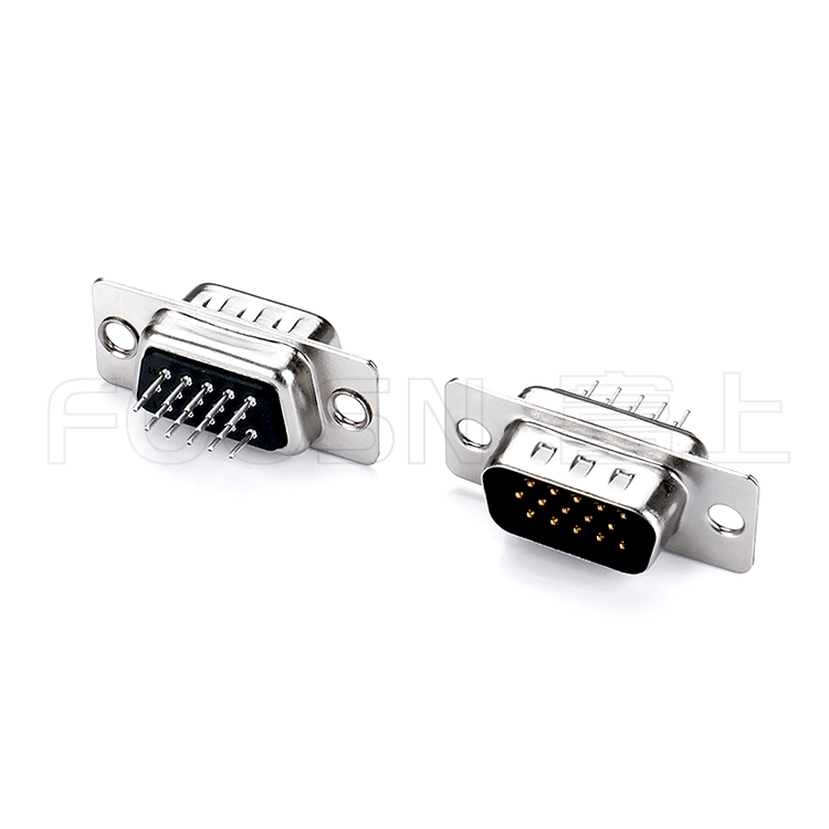 D-SUB连接器HDP三排15P/26P/44P/62P 180度插板公头