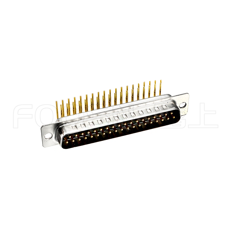 大电流D-SUB 车针DR 9P/15P/25P/37P 90度插板公头 - 产品细节图