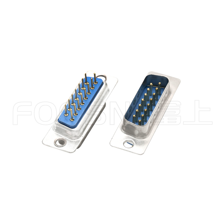 D-SUB连接器DP二排9P/15P/25P/37P 180度插板公头 - 产品细节图