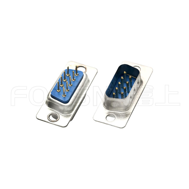 D-SUB连接器DP二排9P/15P/25P/37P 180度插板公头 - 产品细节图