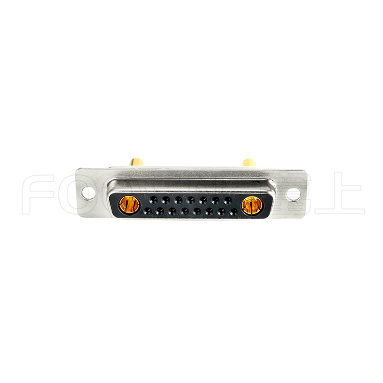 大电流D-SUB 车针17W2焊线公母头,2粗针17细针 焊接式 - 产品细节图