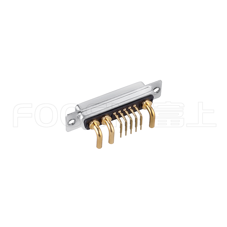 大电流D-SUB 13W3 90度插板母头 - 产品细节图