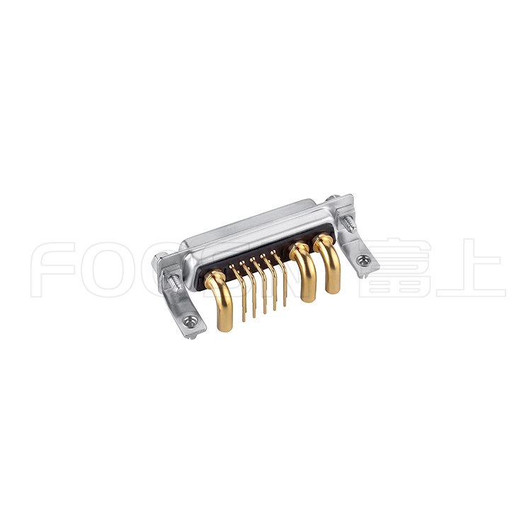 大电流D-SUB 13W3 90度插板母头 - 产品细节图