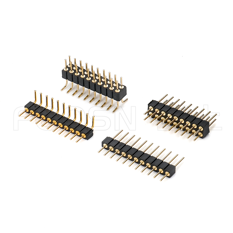 圆排针PH2.0 单/双排 DIP180度插板 SMT贴板 - 产品细节图