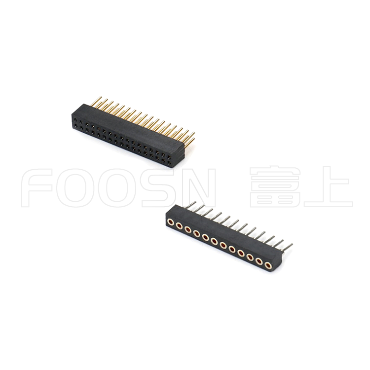 圆孔排母PH2.0 单/双/三排 180度插板 - 产品细节图