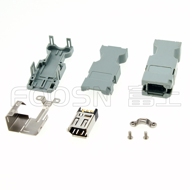 IEEE1394 6P 焊线母头 - F1394-F60600-80 产品细节图