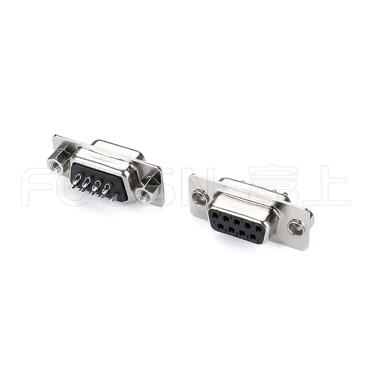 D-SUB连接器DB二排 9P/15P/25P/37P 焊线母头 产品细节图