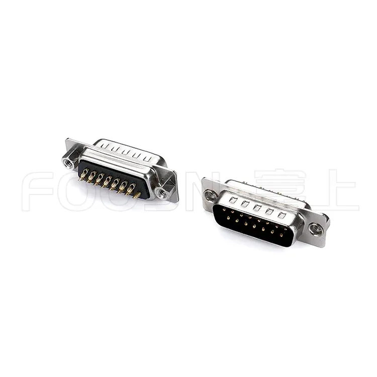 D-SUB连接器DB二排 9P/15P/25P/37P 焊线公头 产品细节图