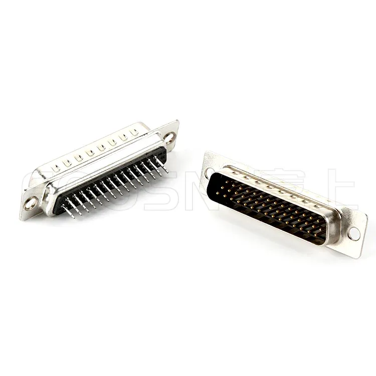 D-SUB连接器HDP三排15P/26P/44P/62P 180度插板公头 产品细节图