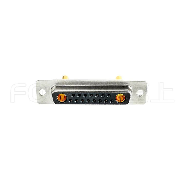 大电流D-SUB 车针17W2焊线公母头,2粗针17细针 焊接式 产品细节图
