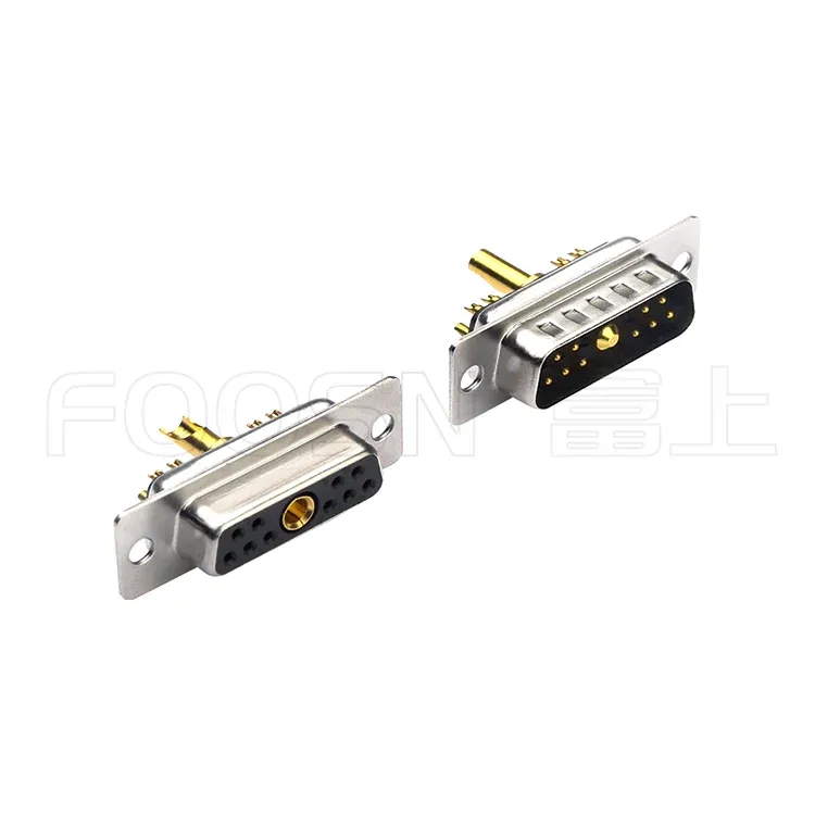 大电流D-SUB 车针11W1焊线公母头,1粗针10细针 焊接式