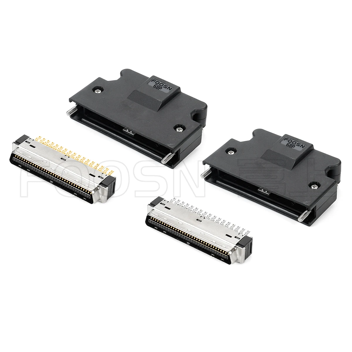 SCSI CN-68P 螺丝式焊线公头 MDR-68P伺服插头 - 10168-3000PE,10368-52A0-008 产品细节图